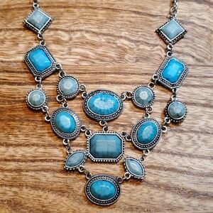 Turquoise colored necklace